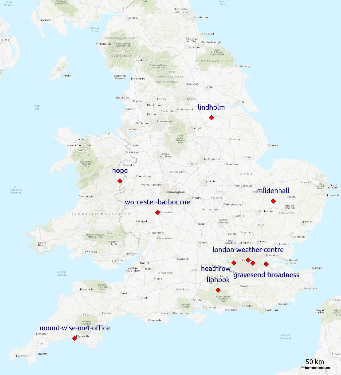 Map of stations with the most per-day HDSFs